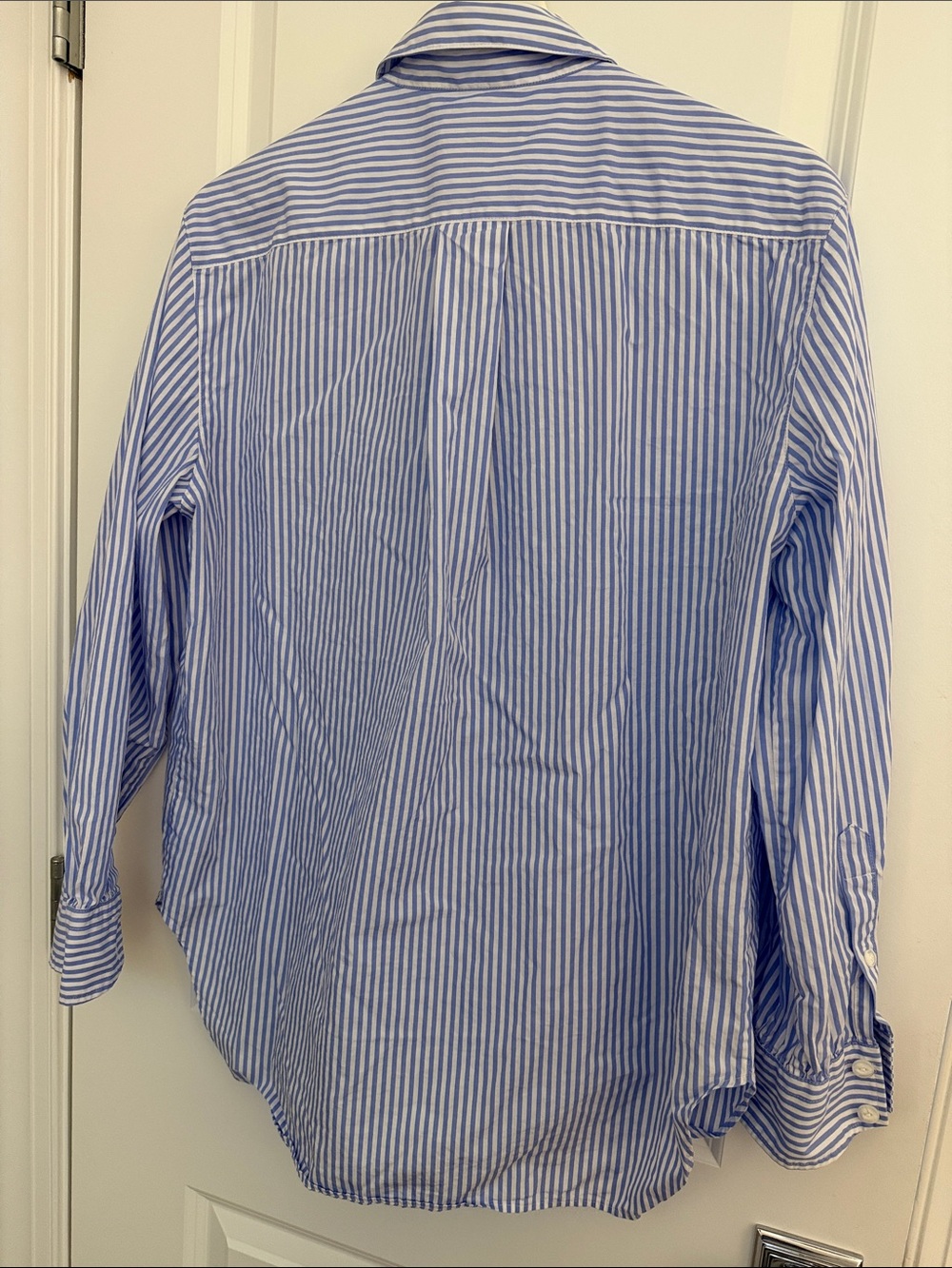 rag & bone Light Blue and White Striped Cotton Shirt - Picture 3 of 3